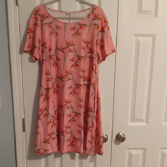 Yelete Dresses & Skirts - Yelete Floral Midi Dress - Pink Tropical